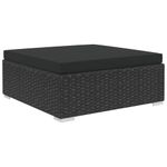 Casa si Gradina - Gradina si terasa - Mobilier exterior - Seturi mobila gradina - Set mobilier de gradina cu perne, 5 piese, negru, poliratan - Infinity.ro