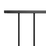 Casa si Gradina - Gradina si terasa - Garduri, panouri si accesorii - Panou de gard, negru, 1,7 x 1,25 m, otel vopsit electrostatic - Infinity.ro