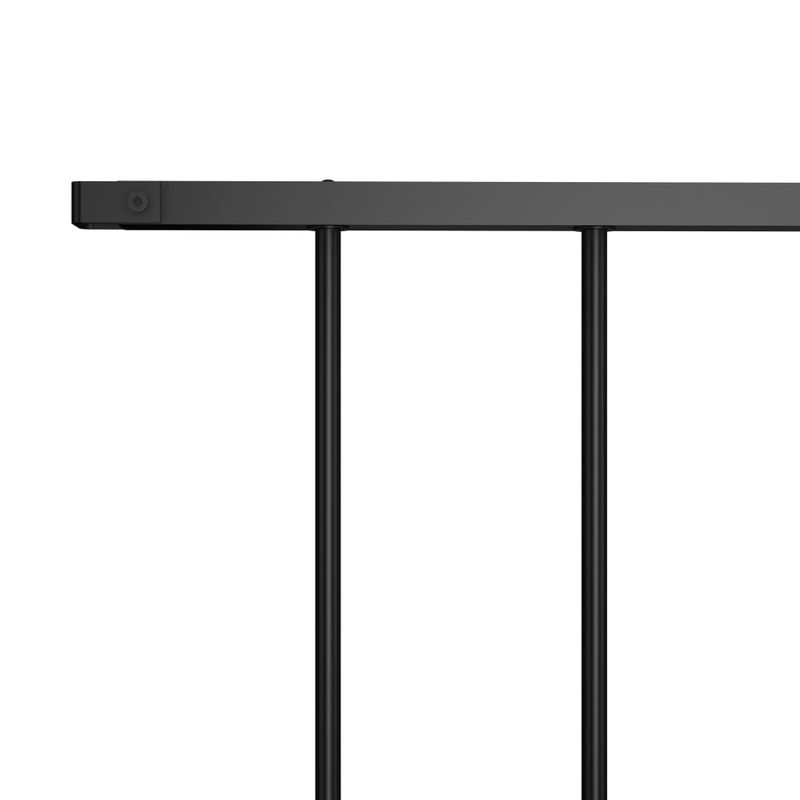 Casa si Gradina - Gradina si terasa - Garduri, panouri si accesorii - Panou de gard, negru, 1,7 x 1,25 m, otel vopsit electrostatic - Infinity.ro