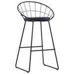 Casa si Gradina - Mobilier - Scaune si fotolii - Scaune - Scaune de bar, 2 buc., negru, piele ecologica - Infinity.ro