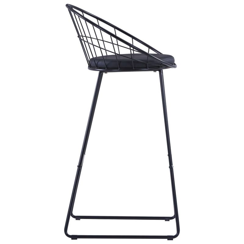 Casa si Gradina - Mobilier - Scaune si fotolii - Scaune - Scaune de bar, 2 buc., negru, piele ecologica - Infinity.ro