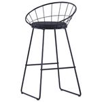 Casa si Gradina - Mobilier - Scaune si fotolii - Scaune - Scaune de bar, 2 buc., negru, piele ecologica - Infinity.ro