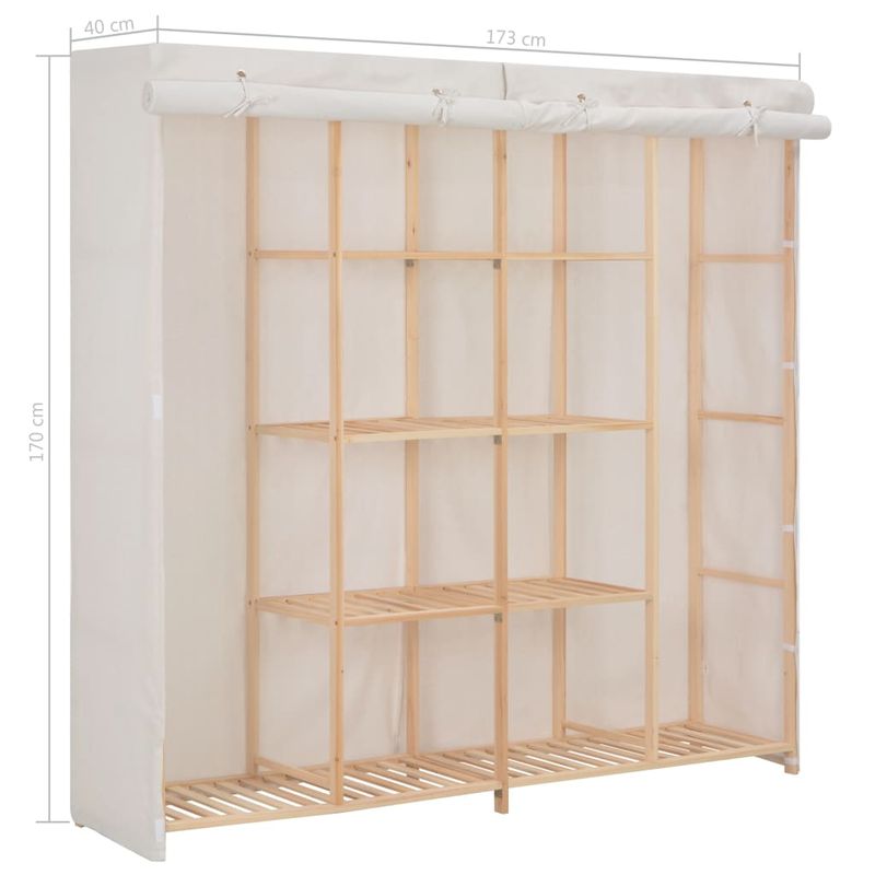 Casa si Gradina - Mobilier - Dulapuri si sifoniere - Sifoniere - Sifonier, alb, 173x40x170 cm, material textil - Infinity.ro