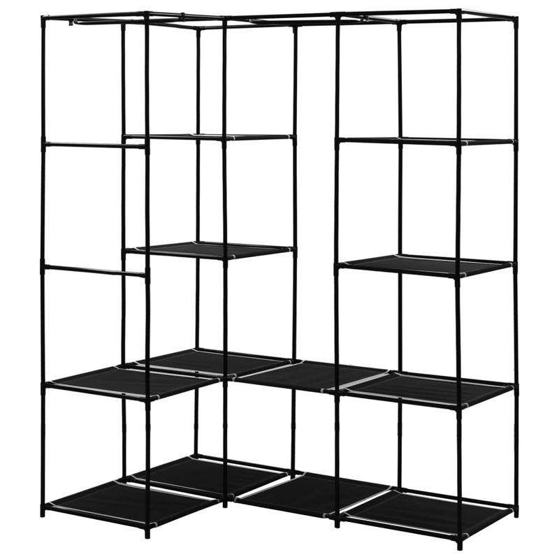Casa si Gradina - Mobilier - Dulapuri si sifoniere - Sifoniere - Sifonier de colt, negru, 130 x 87 x 169 cm - Infinity.ro