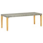 Casa si Gradina - Gradina si terasa - Mobilier exterior - Bancute de gradina - Banca de gradina, gri, 80 cm, poliratan - Infinity.ro