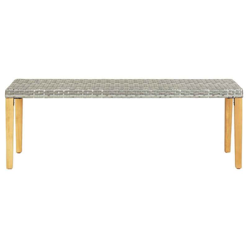 Casa si Gradina - Gradina si terasa - Mobilier exterior - Bancute de gradina - Banca de gradina, gri, 80 cm, poliratan - Infinity.ro