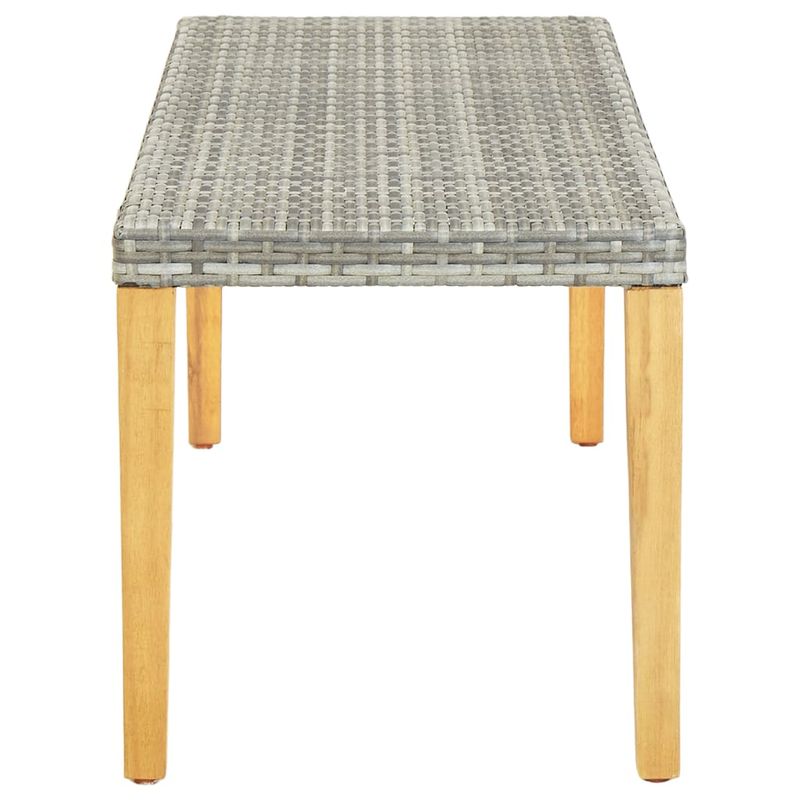 Casa si Gradina - Gradina si terasa - Mobilier exterior - Bancute de gradina - Banca de gradina, gri, 80 cm, poliratan - Infinity.ro
