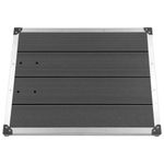 Casa si Gradina - Sanitare - Cazi si cabine de dus - Cadite dus - Cadita de dus de exterior gri 80x62 cm WPC si otel inoxidabil - Infinity.ro