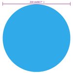 Casa si Gradina - Constructii - Scari si accesorii interioare - Alte accesorii pentru piscine - Prelata de piscina, albastru, 210 cm, PE - Infinity.ro