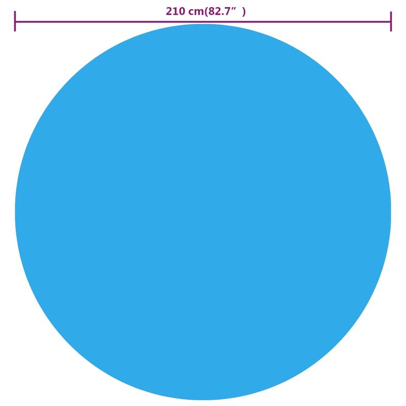 Casa si Gradina - Constructii - Scari si accesorii interioare - Alte accesorii pentru piscine - Prelata de piscina, albastru, 210 cm, PE - Infinity.ro