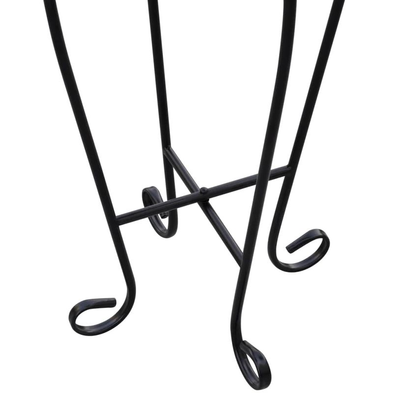 Casa si Gradina - Gradinarit si plante - Plante si ghivece - Ghivece si suporturi - Masa laterala cu mozaic pentru plante, negru si alb - Infinity.ro