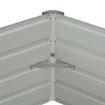 Casa si Gradina - Gradinarit si plante - Plante si ghivece - Ghivece si suporturi - Pat inalt cu straturi, verde, 129x129x46 cm, otel galvanizat - Infinity.ro