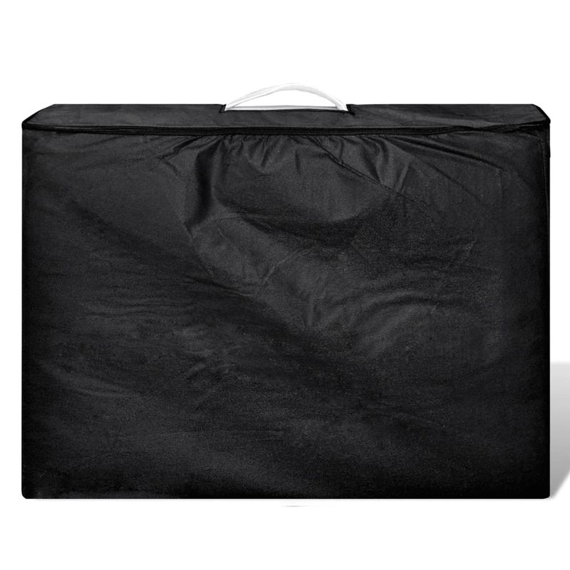 Ingrijire personala si Cosmetice - Sanatate si wellness - Articole wellness - Fotolii de masaj - Masa masaj pliabila, 4 zone, crem, cadru aluminiu - Infinity.ro