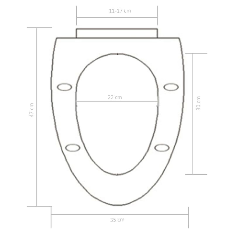 Casa si Gradina - Sanitare - Obiecte sanitare - Accesorii vase de toaleta - Capac WC cu inchidere silentioasa, eliberare rapida, negru, mărime 47x35 cm - Infinity.ro