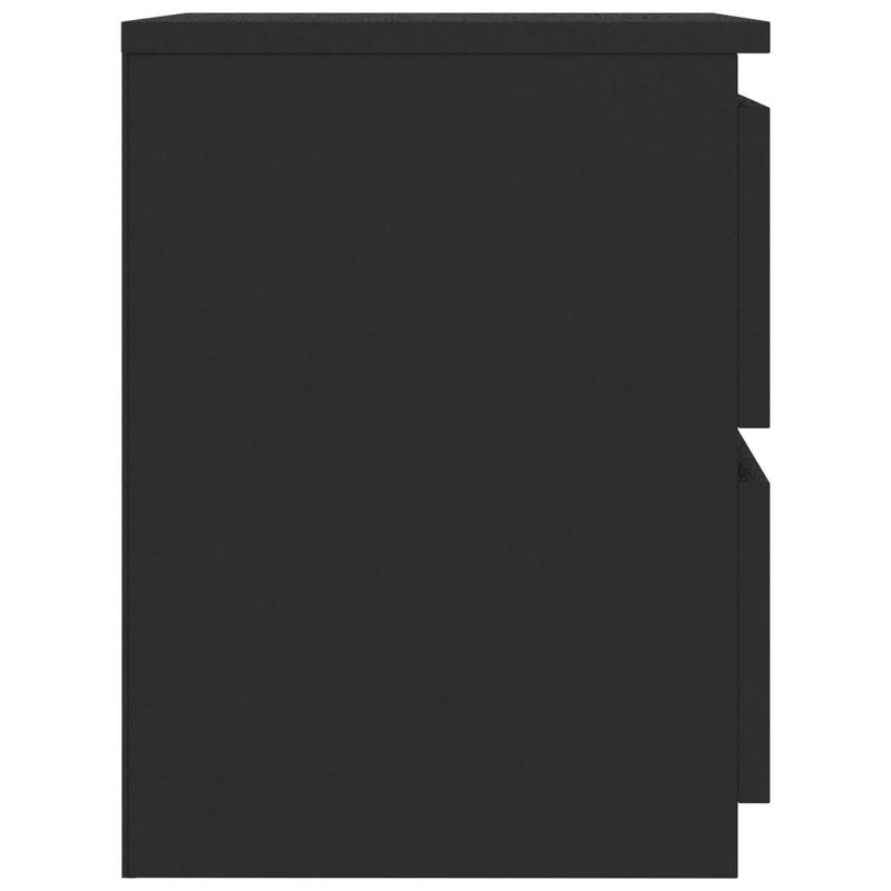 Casa si Gradina - Mobilier - Comode si corpuri - Noptiere - Noptiera, 2 buc., negru, 30 x 30 x 40 cm, PAL - Infinity.ro
