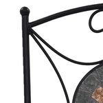 Casa si Gradina - Gradina si terasa - Mobilier exterior - Scaune si sezlonguri gradina - Scaune bistro cu mozaic, 2 buc., portocaliu/gri - Infinity.ro