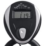 Sport si Outdoor/Fitness/Aparate fitness/Biciclete fitness - Bicicleta antrenament fitness, cu senzor puls, negru si rosu - Infinity.ro