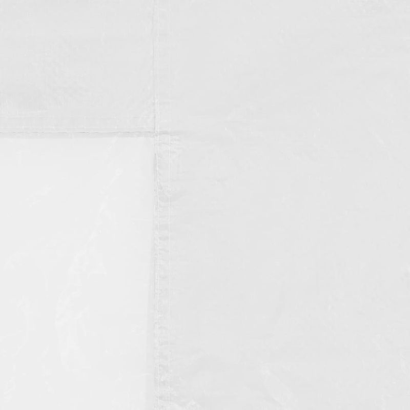 Casa si Gradina - Gradina si terasa - Umbrele si pavilioane - Pavilioane - Perete lateral cort petrecere, 2 buc, alb, PE, cu fereastra - Infinity.ro