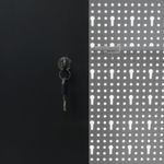 Casa si Gradina - Constructii - Depozitare, transport si protectie - Organizatoare si cutii scule - Dulap de perete pentru unelte gri & negru metal stil industrial - Infinity.ro