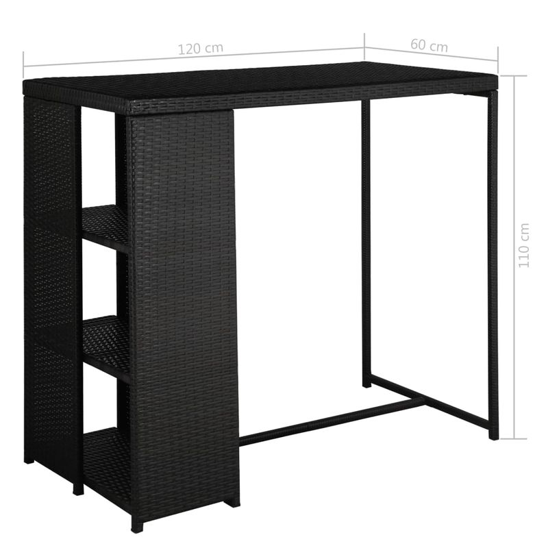 Casa si Gradina - Gradina si terasa - Mobilier exterior - Seturi mobila gradina - Set mobilier de exterior cu perne, 5 piese, negru, poliratan - Infinity.ro