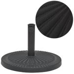Casa si Gradina - Gradina si terasa - Umbrele si pavilioane - Umbrele - Suport umbrela de soare, rasina, rotund, negru, 29 kg - Infinity.ro