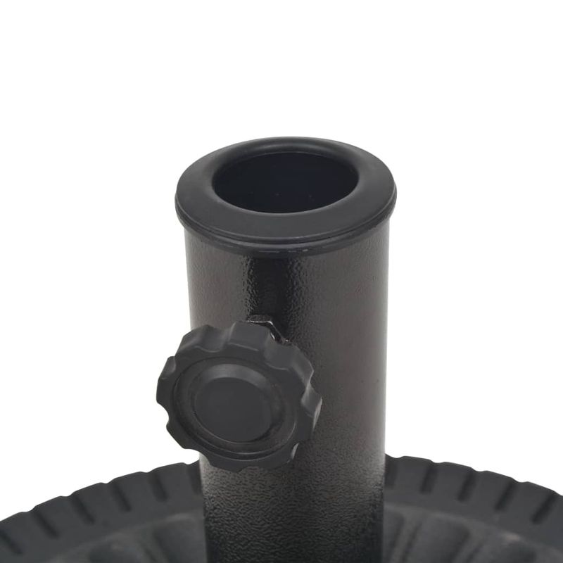Casa si Gradina - Gradina si terasa - Umbrele si pavilioane - Umbrele - Suport umbrela de soare, rasina, rotund, negru, 29 kg - Infinity.ro