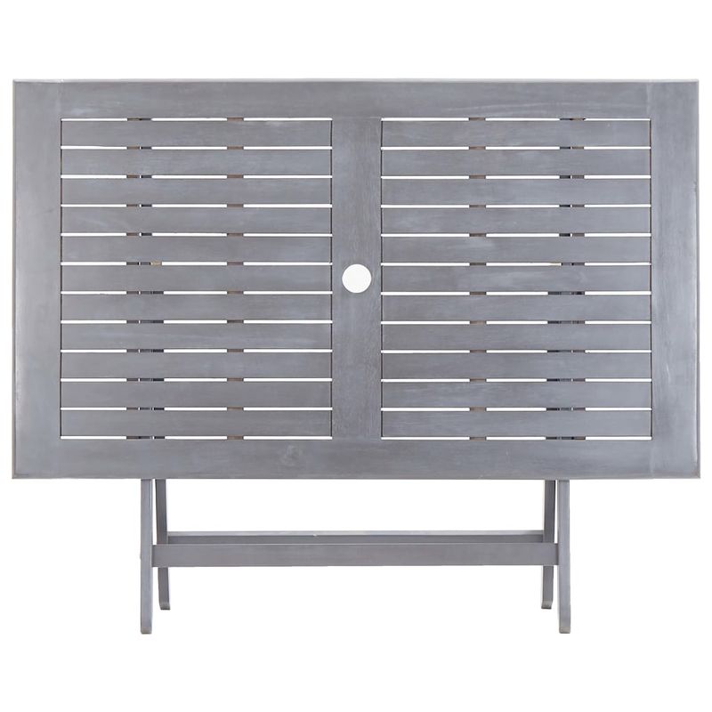 Casa si Gradina - Gradina si terasa - Mobilier exterior - Mese gradina - Masa de gradina pliabila, 120x70x75 cm, lemn masiv de acacia, gri - Infinity.ro