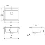 Casa si Gradina - Sanitare - Chiuveta bucatarie si accesorii - Chiuvete bucatarie - Chiuveta de bucatarie din granit cu o cuva, alb, bazin unic - Infinity.ro