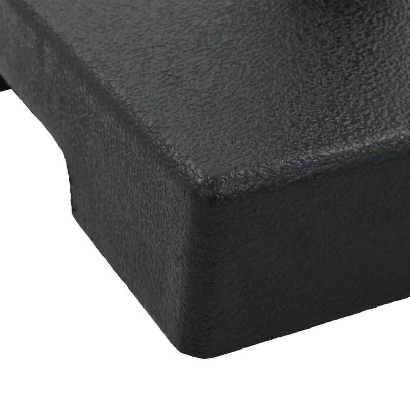 Casa si Gradina - Gradina si terasa - Umbrele si pavilioane - Umbrele - Suport umbrela de soare rotund, negru, 8 kg, polirasina, patrat - Infinity.ro