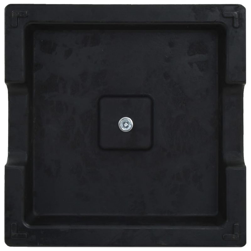 Casa si Gradina - Gradina si terasa - Umbrele si pavilioane - Umbrele - Suport umbrela de soare rotund, negru, 8 kg, polirasina, patrat - Infinity.ro