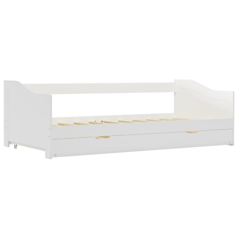 Casa si Gradina - Mobilier - Paturi si accesorii - Paturi - Cadru pat canapea, extensibil, alb, 90 x 200 cm, lemn de pin - Infinity.ro