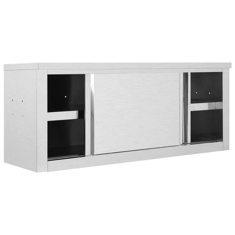 Casa si Gradina - Mobilier - Seturi de mobilier - Seturi bucatarie - Dulap bucatarie cu usi glisante, 120x40x50 cm, otel inoxidabil - Infinity.ro