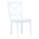 Casa si Gradina - Mobilier - Seturi de mobilier - Seturi bucatarie - Set mobilier bucatarie, 5 piese, alb, lemn masiv de hevea - Infinity.ro