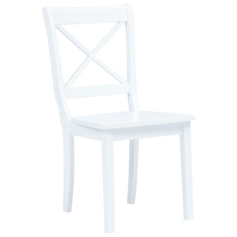 Casa si Gradina - Mobilier - Seturi de mobilier - Seturi bucatarie - Set mobilier bucatarie, 5 piese, alb, lemn masiv de hevea - Infinity.ro