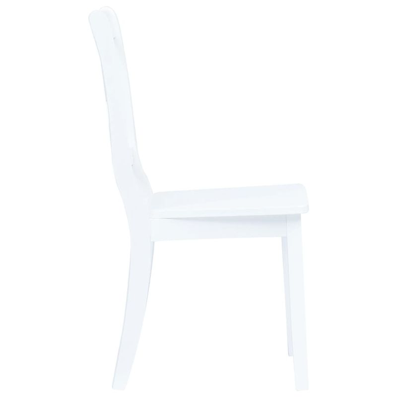 Casa si Gradina - Mobilier - Seturi de mobilier - Seturi bucatarie - Set mobilier bucatarie, 5 piese, alb, lemn masiv de hevea - Infinity.ro
