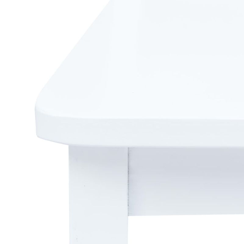 Casa si Gradina - Mobilier - Seturi de mobilier - Seturi bucatarie - Set mobilier bucatarie, 5 piese, alb, lemn masiv de hevea - Infinity.ro