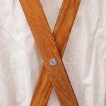 Casa si Gradina - Sanitare - Suporturi si accesorii baie - Accesorii baie - Cos de rufe pliabil, crem, lemn si material textil - Infinity.ro