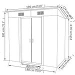 Casa si Gradina - Gradina si terasa - Casute de gradina - Magazie de gradina din metal verde - Infinity.ro