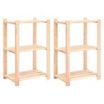 Casa si Gradina - Mobilier - Biblioteci si rafturi - Rafturi - Raft depozitare , 2 buc., 60x38x90 cm, pin masiv, 150 kg - Infinity.ro