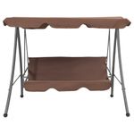 Casa si Gradina - Gradina si terasa - Balansoare si hamace - Balansoare - Balansoar de exterior cu copertina, cafeniu, maro - Infinity.ro