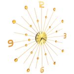 Casa si Gradina - Decoratiuni - Ceasuri - Ceas de perete, auriu, 70 cm, metal - Infinity.ro