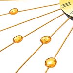 Casa si Gradina - Decoratiuni - Ceasuri - Ceas de perete, auriu, 70 cm, metal - Infinity.ro