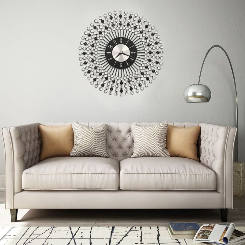 Casa si Gradina - Decoratiuni - Ceasuri - Ceas de perete, negru, 43 cm, metal - Infinity.ro