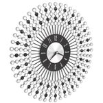 Casa si Gradina/Decoratiuni/Ceasuri - Ceas de perete, negru, 43 cm, metal - Infinity.ro