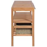 Casa si Gradina - Mobilier - Mobilier baie - Comode baie - Comoda de chiuveta baie, 132x45x75 cm, lemn masiv de tec - Infinity.ro