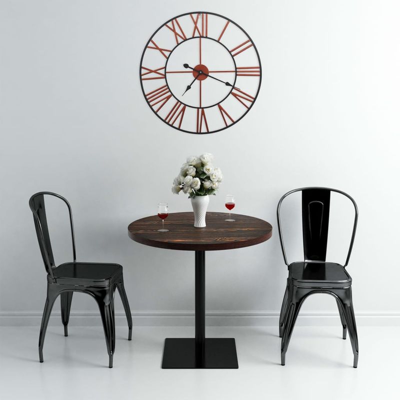 Casa si Gradina/Decoratiuni/Ceasuri - Ceas de perete, rosu, 58 cm, metal - Infinity.ro