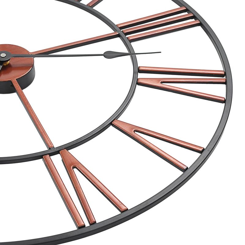Casa si Gradina/Decoratiuni/Ceasuri - Ceas de perete, rosu, 58 cm, metal - Infinity.ro