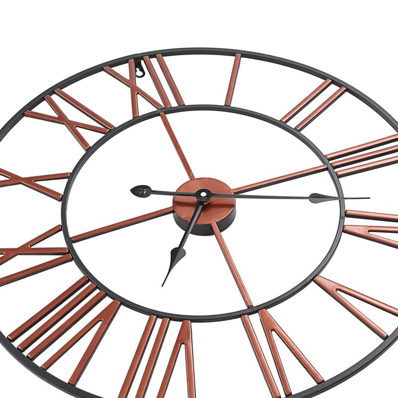 Casa si Gradina/Decoratiuni/Ceasuri - Ceas de perete, rosu, 58 cm, metal - Infinity.ro