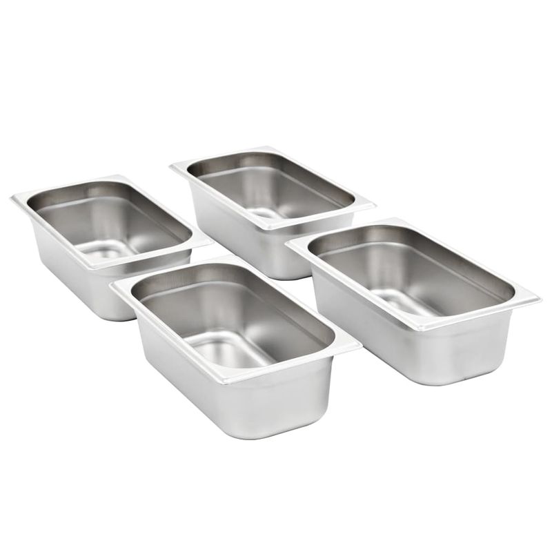 Casa si Gradina - Bucatarie si vesela - Vase pentru gatit - Tavi copt - Recipiente Gastronorm 8 buc. GN 1/3 100 mm otel inoxidabil - Infinity.ro