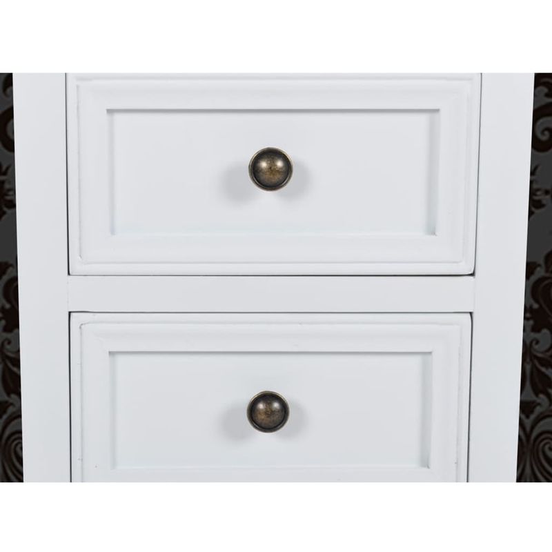 Casa si Gradina - Mobilier - Comode si corpuri - Noptiere - Noptiera cu 2 sertare, 2 buc., alb, MDF - Infinity.ro